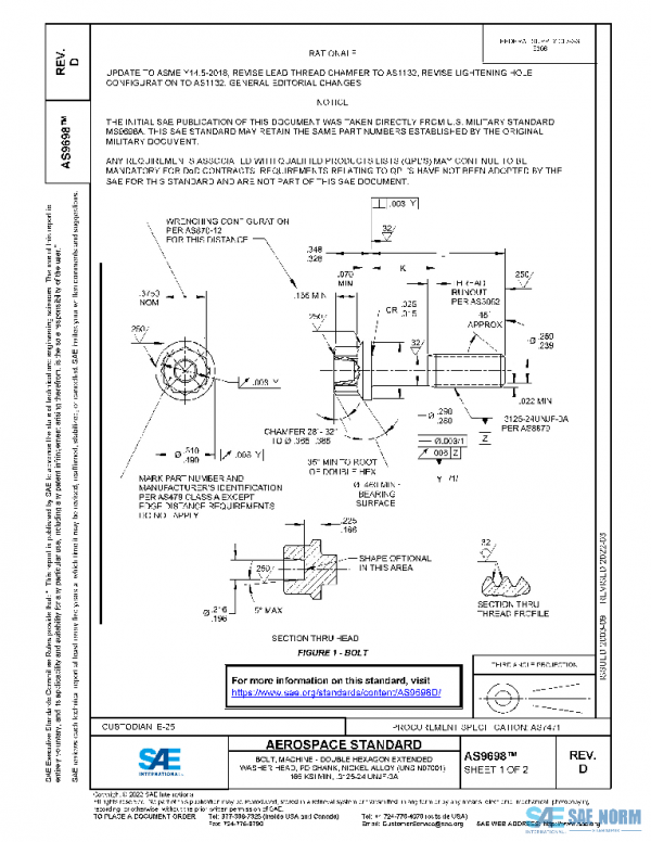 SAE AS9698D PDF SAE AS9698D PDF