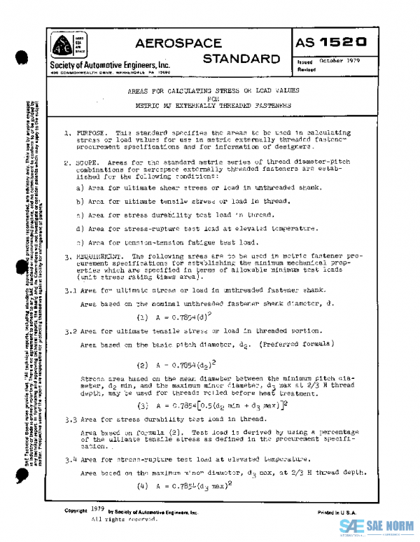 SAE AS1520 PDF