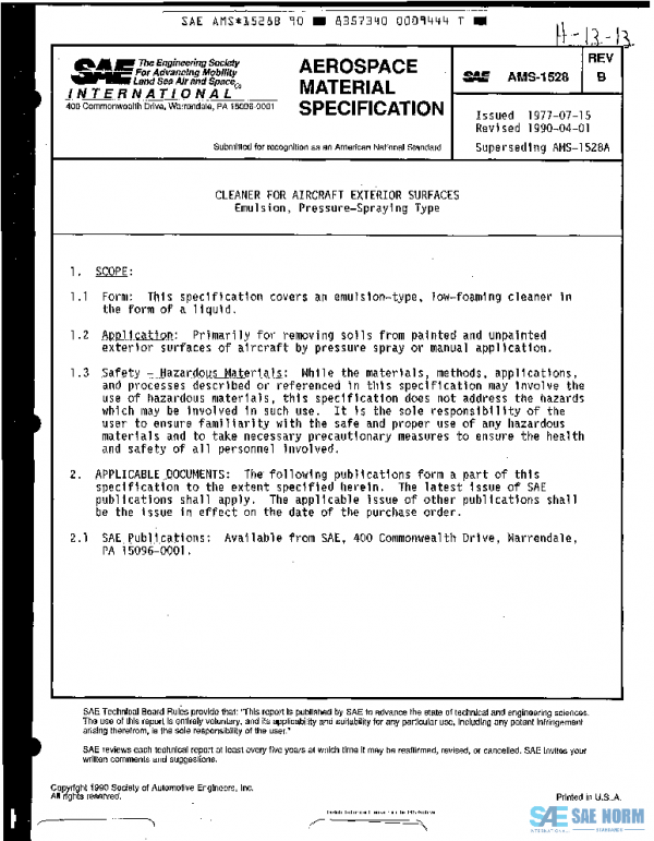SAE AMS1528B PDF