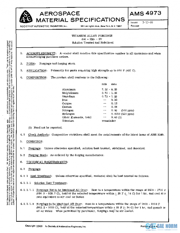SAE AMS4973 PDF SAE AMS4973 PDF