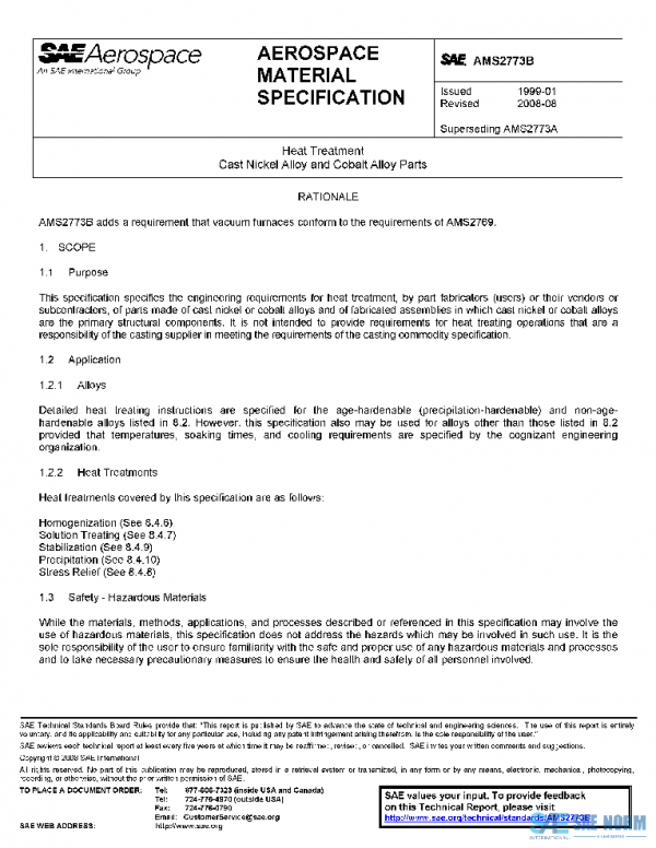 SAE AMS2773B PDF SAE AMS2773B PDF