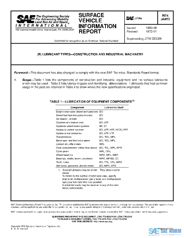 SAE J754_197201 PDF SAE J754_197201 PDF