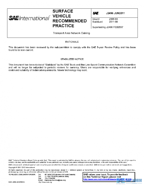 SAE J2496_201106 PDF SAE J2496_201106 PDF