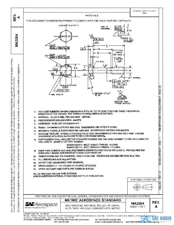 SAE MA3304A PDF