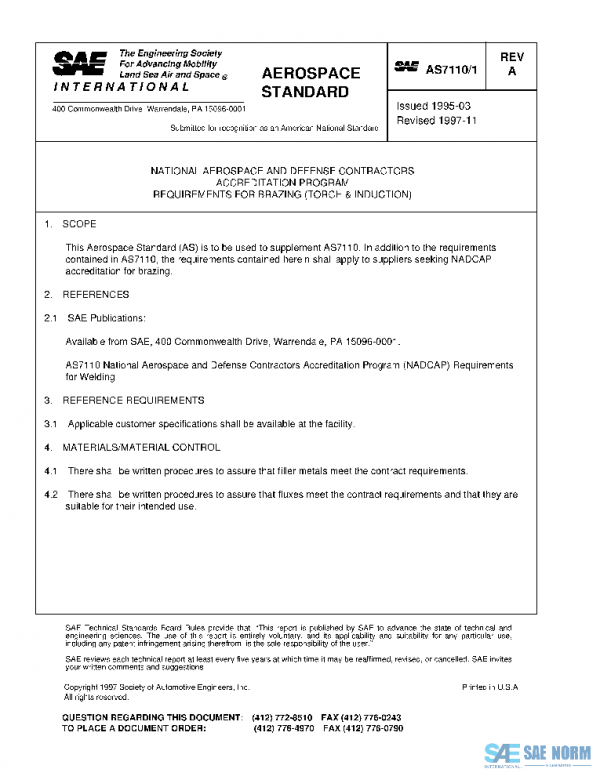 SAE AS7110/1A PDF