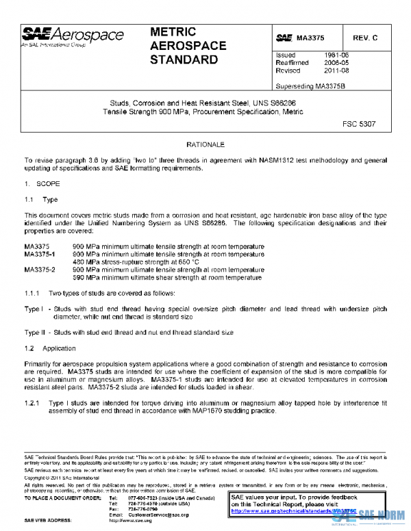 SAE MA3375C PDF