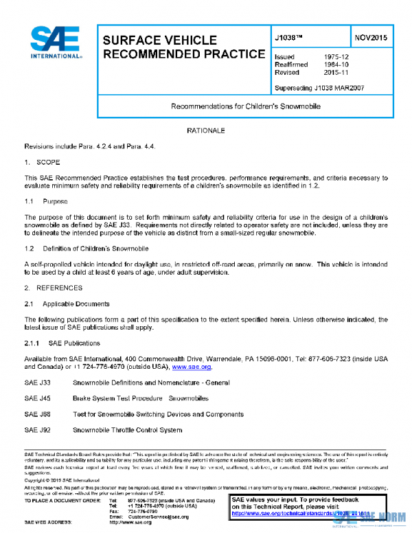 SAE J1038_201511 PDF