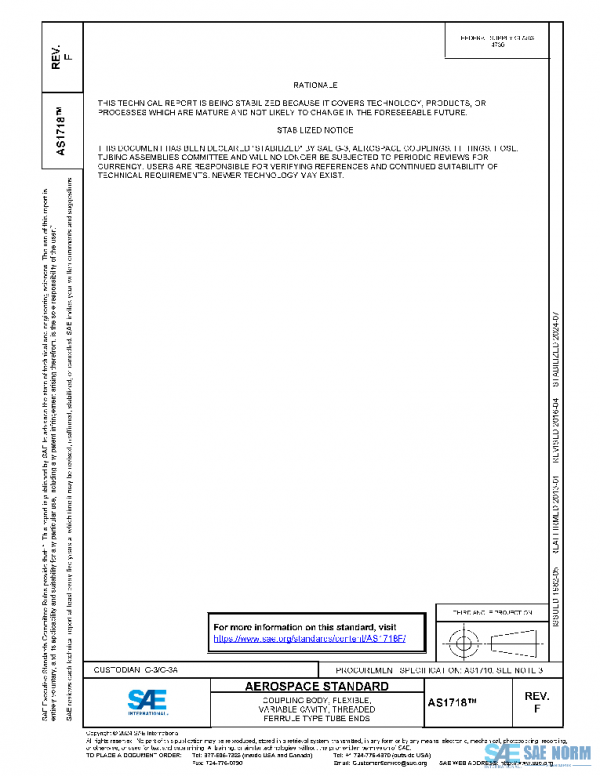SAE AS1718F PDF SAE AS1718F PDF