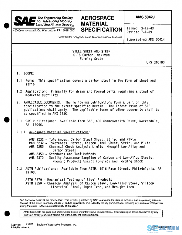 SAE AMS5042J PDF