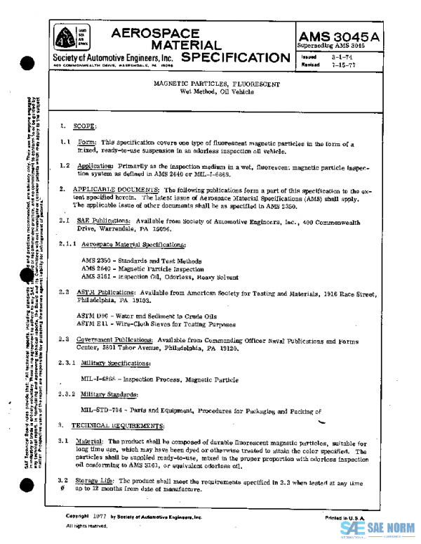 SAE AMS3045A PDF