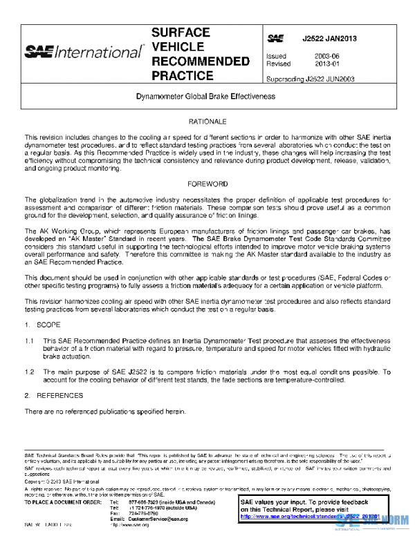 SAE J2522_201301 PDF SAE J2522_201301 PDF
