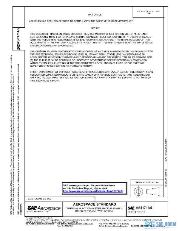 SAE AS81714/5 PDF SAE AS81714/5 PDF