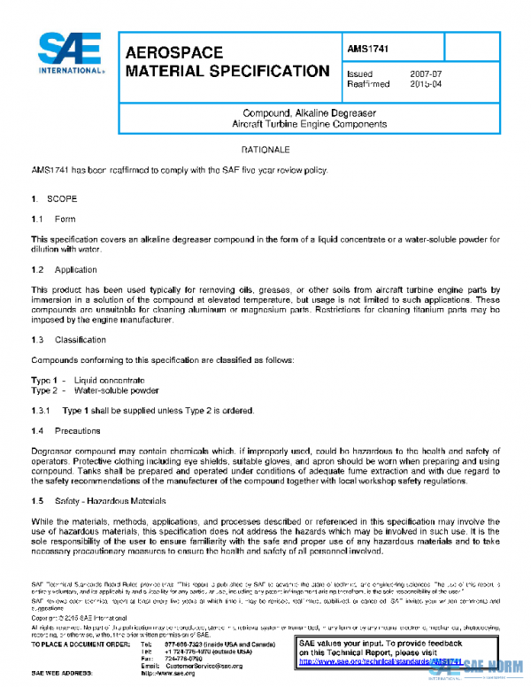 SAE AMS1741 PDF