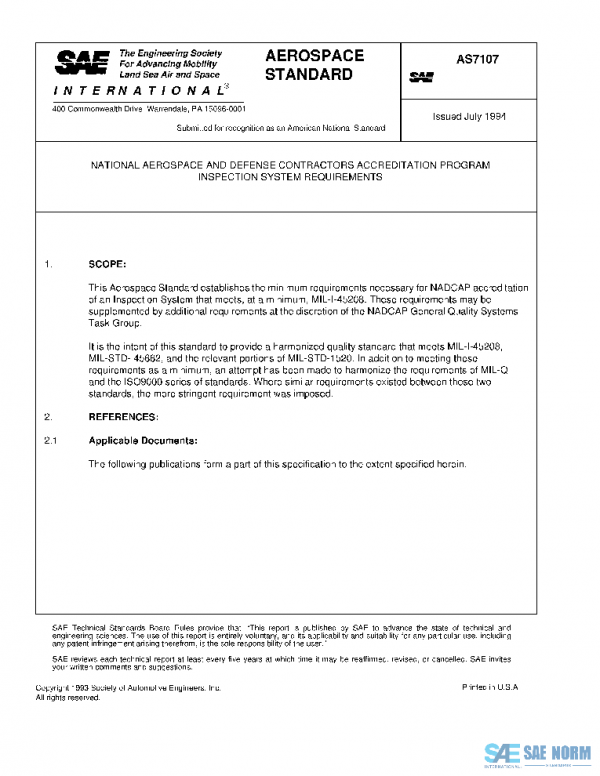 SAE AS7107 PDF