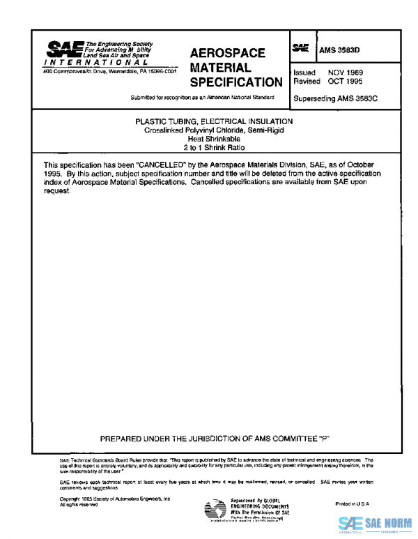 SAE AMS3583D PDF SAE AMS3583D PDF
