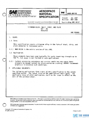 SAE AMS4911G PDF