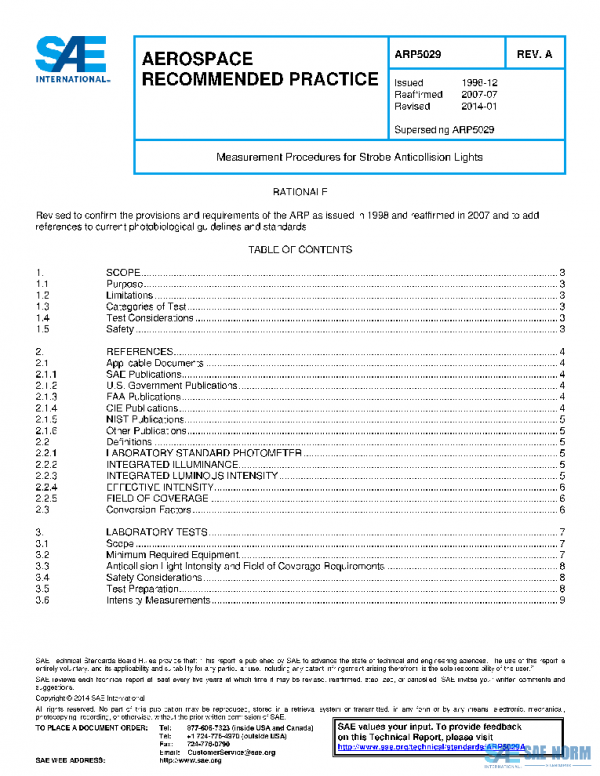 SAE ARP5029A PDF SAE ARP5029A PDF