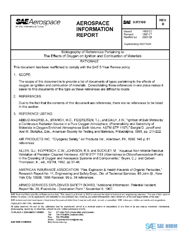 SAE AIR1169B PDF SAE AIR1169B PDF