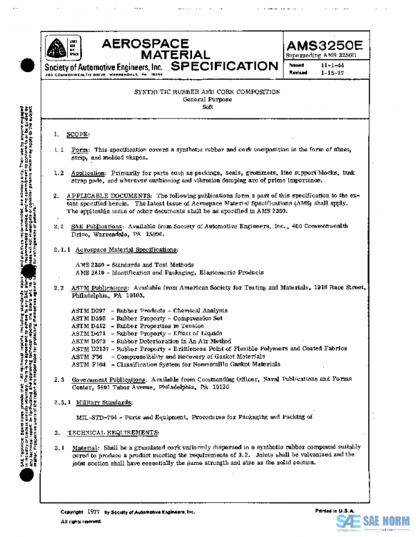 SAE AMS3250E PDF