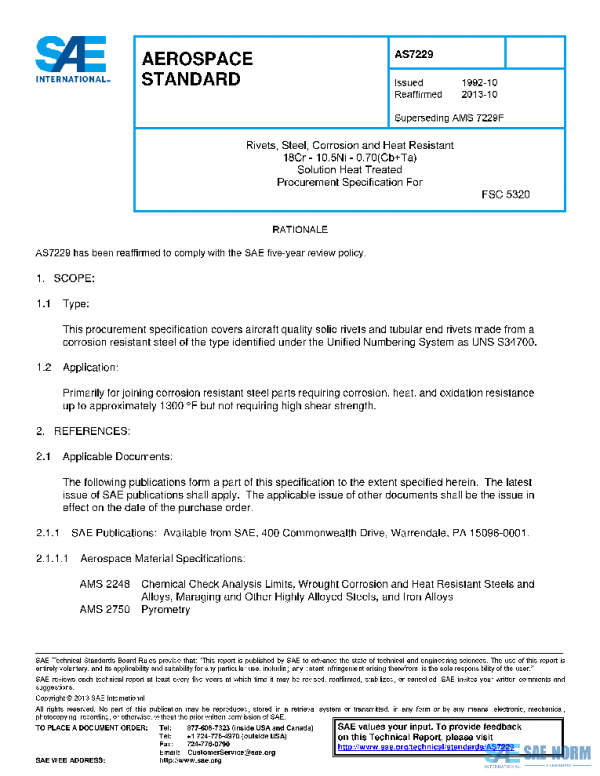SAE AS7229 PDF