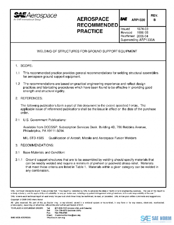 SAE ARP1330B PDF