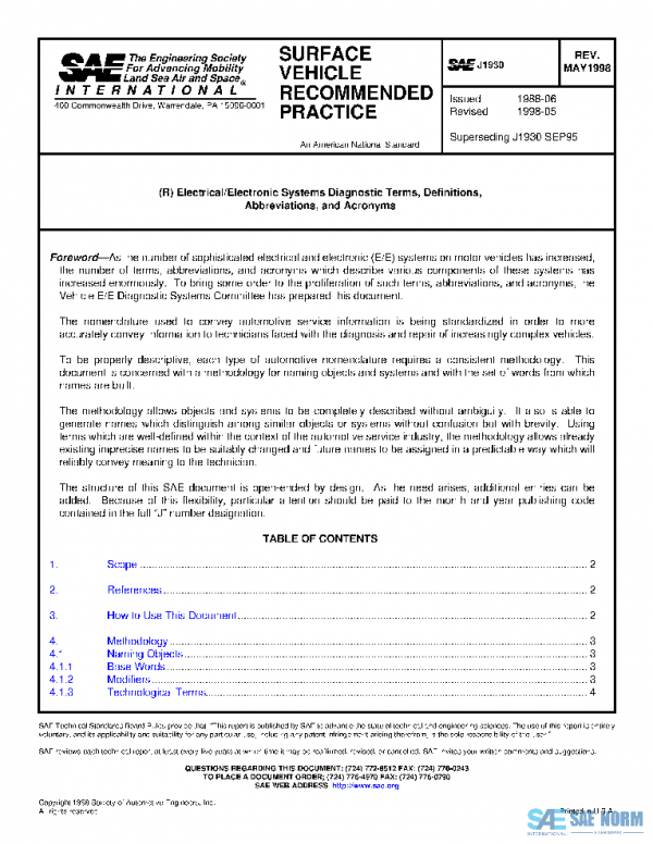SAE J1930_199805 PDF SAE J1930_199805 PDF