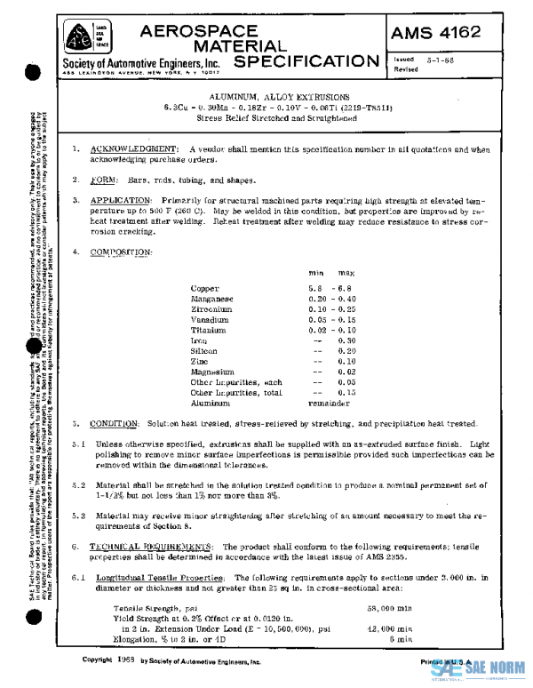 SAE AMS4162 PDF