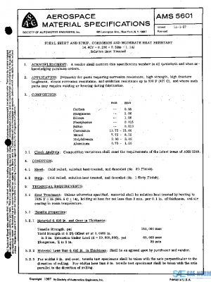 SAE AMS5601 PDF
