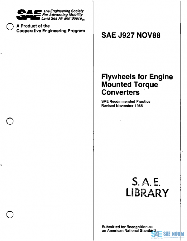SAE J927_198811 PDF SAE J927_198811 PDF