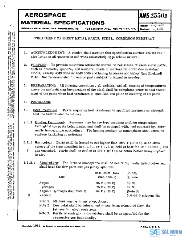 SAE AMS2550B PDF