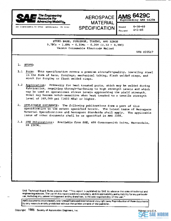 SAE AMS6429C PDF SAE AMS6429C PDF