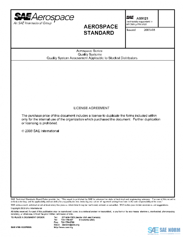 SAE AS9121 PDF