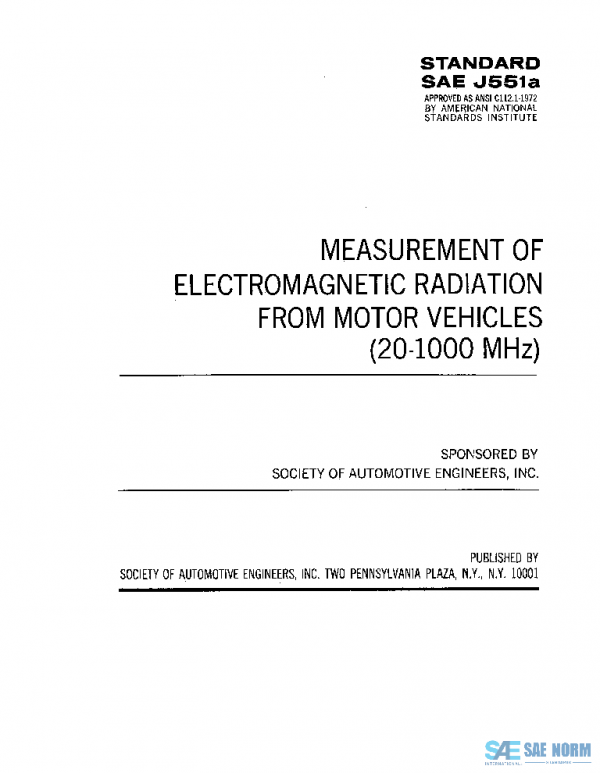 SAE J551A_197211 PDF