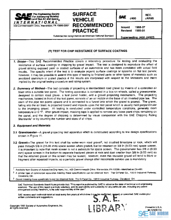 SAE J400_198501 PDF SAE J400_198501 PDF