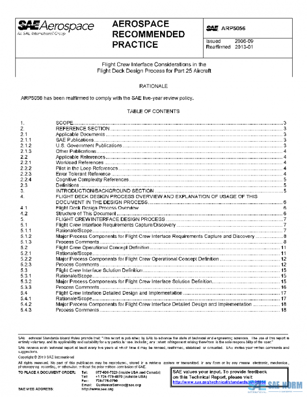 SAE ARP5056 PDF SAE ARP5056 PDF
