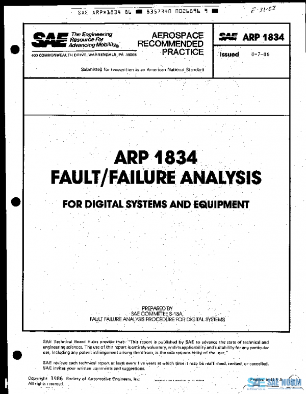 SAE ARP1834 PDF