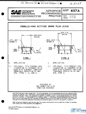 SAE ARP457A PDF