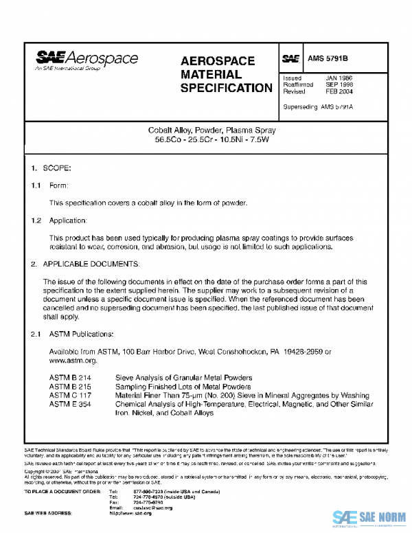 SAE AMS5791B PDF