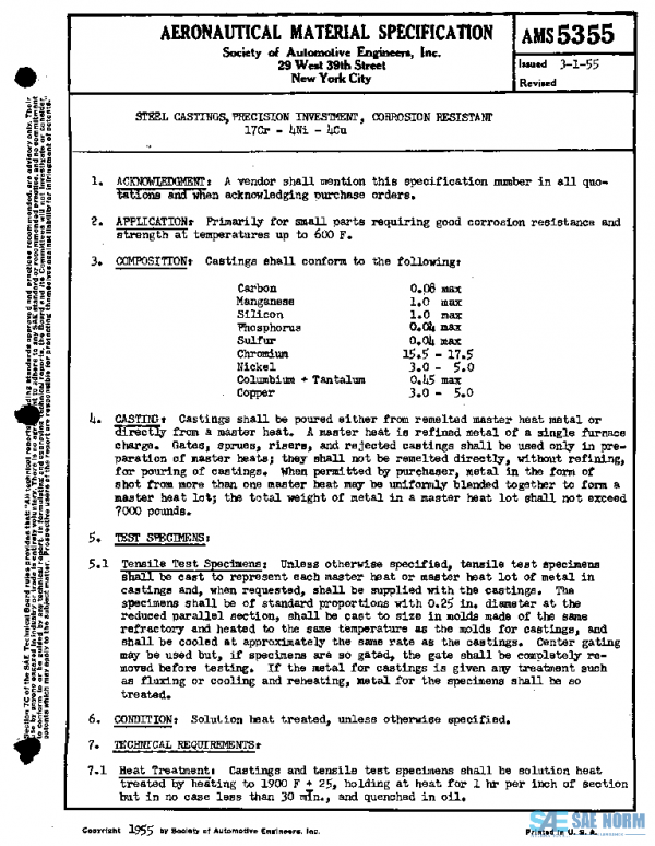 SAE AMS5355 PDF