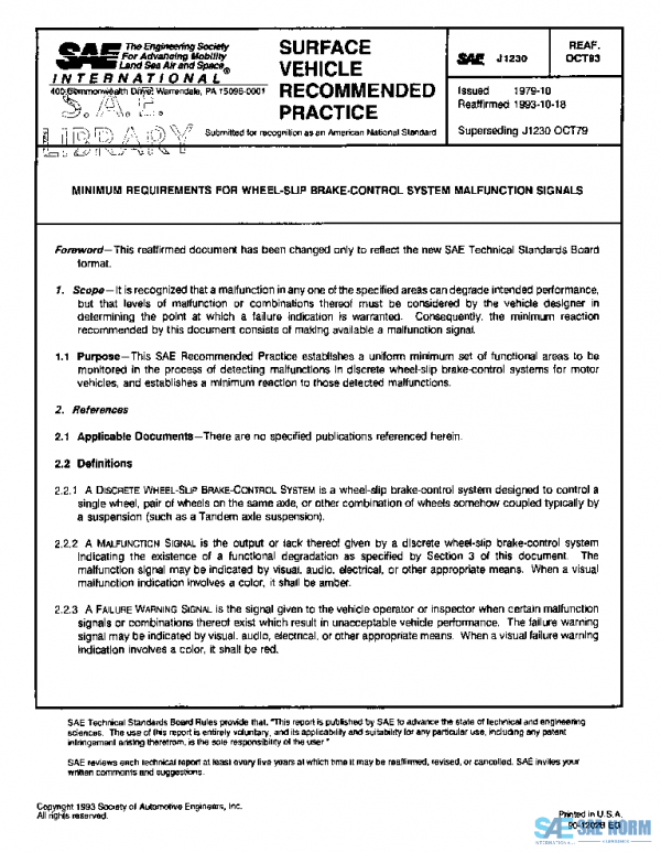 SAE J1230_199310 PDF SAE J1230_199310 PDF