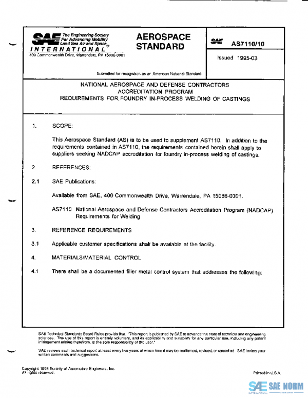 SAE AS7110/10 PDF