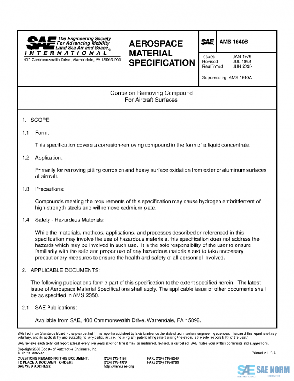 SAE AMS1640B PDF