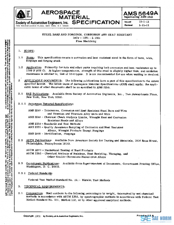 SAE AMS5649A PDF