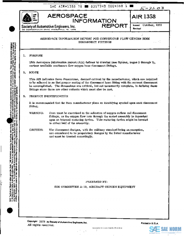 SAE AIR1358 PDF