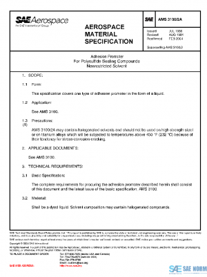 SAE AMS3100/2A PDF