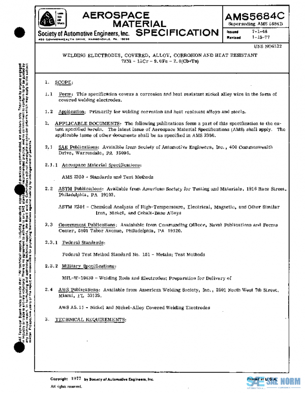 SAE AMS5684C PDF SAE AMS5684C PDF