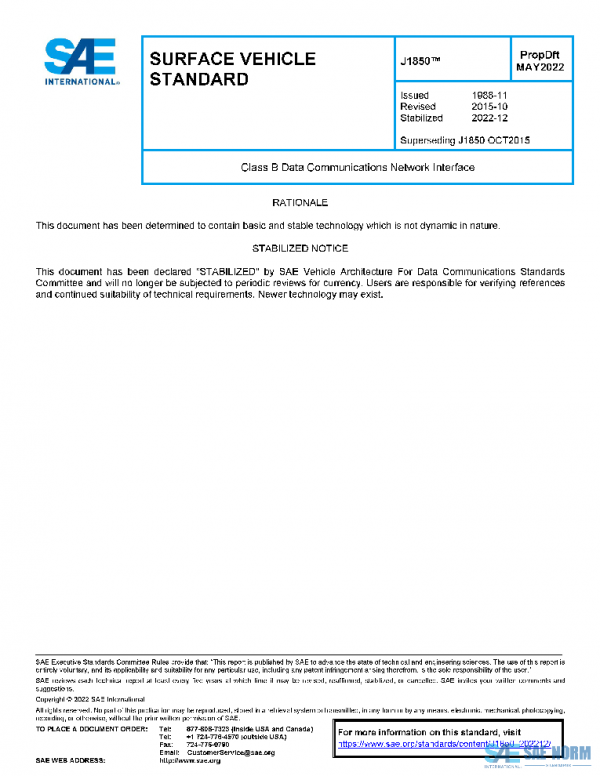SAE J1850_202212 PDF