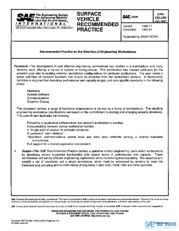 SAE J2026_199707 PDF SAE J2026_199707 PDF