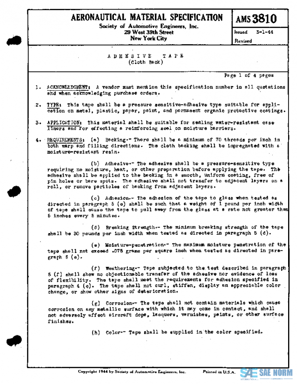 SAE AMS3810 PDF
