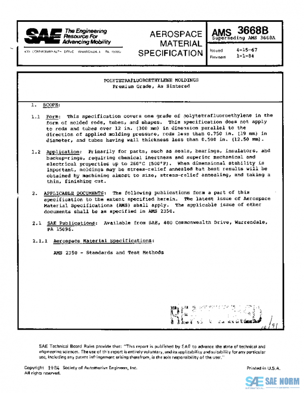 SAE AMS3668B PDF